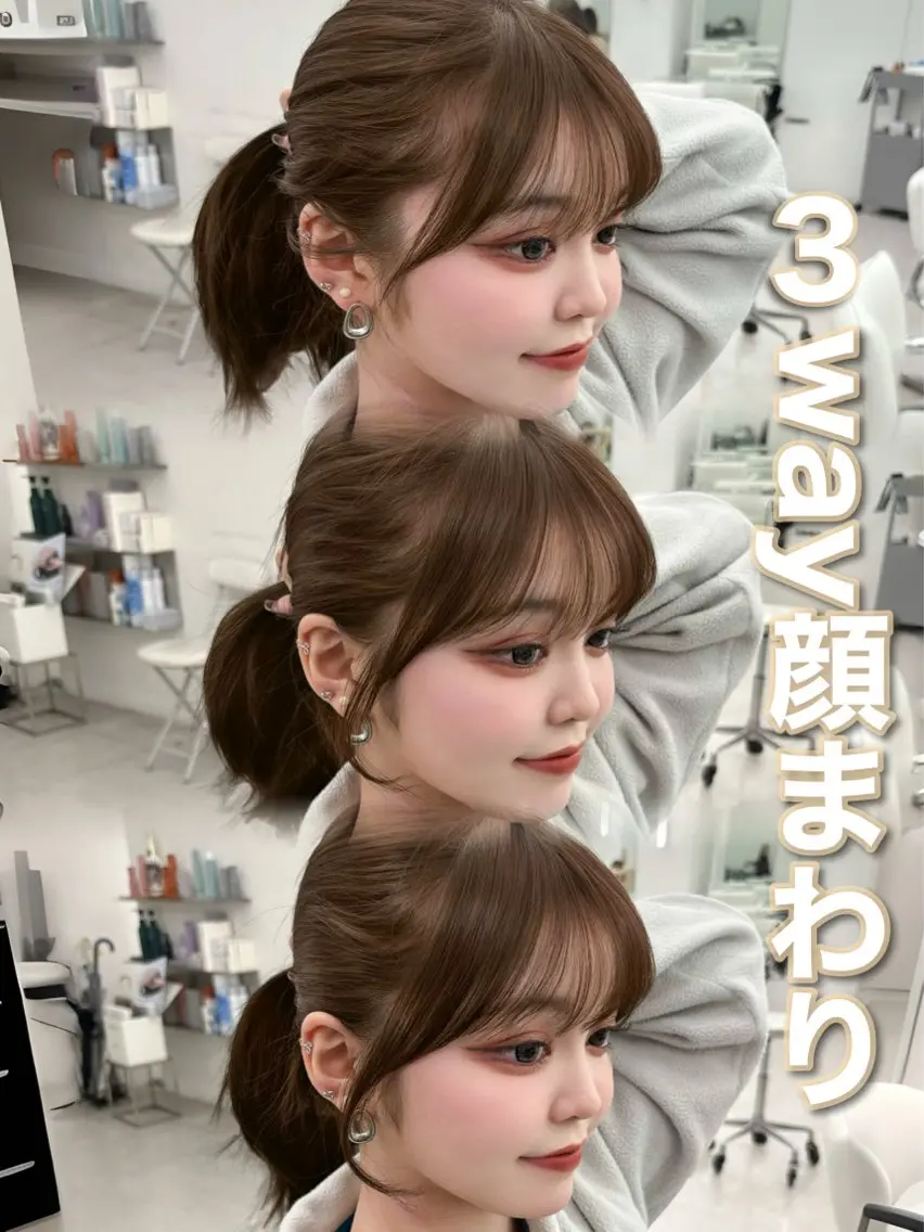 ロング カラー レイヤーカット 小顔カット カット ヘアカラー トリートメント 韓国ヘア/レイヤー/ 顔まわり足立遥奈のヘアスタイル
