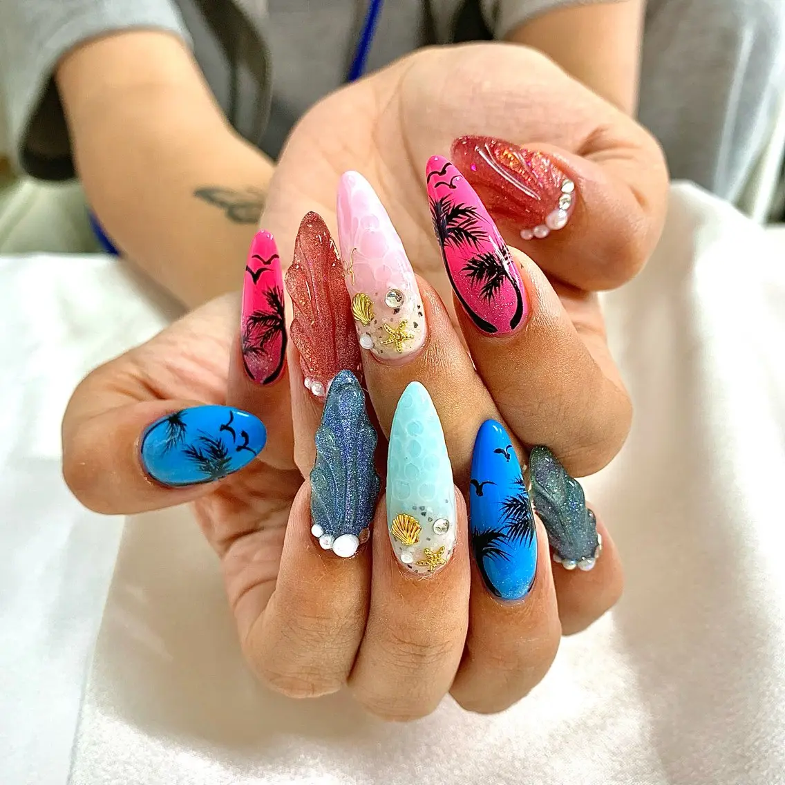 【スカルプ長さ出し】🎀スカルプ画像持ち込みゴージャス10本やり放題の写真