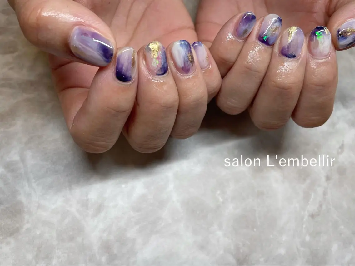 ネイル ニュアンスネイル salon L'embellirのネイルデザイン