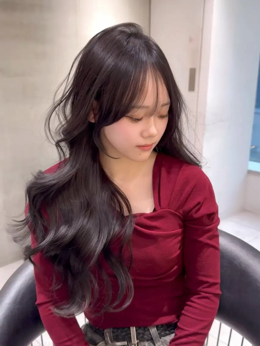 ロング レイヤーカット 佐渡優 365連勤する美容師のヘアスタイル