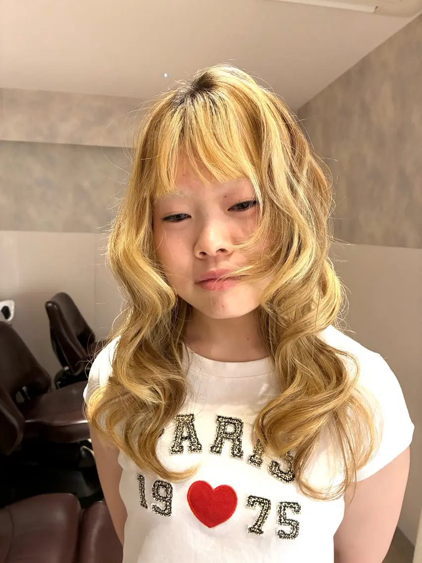 ロング 縮毛矯正 アレンジ/縮毛矯正 FACE。ゆのんのヘアスタイル
