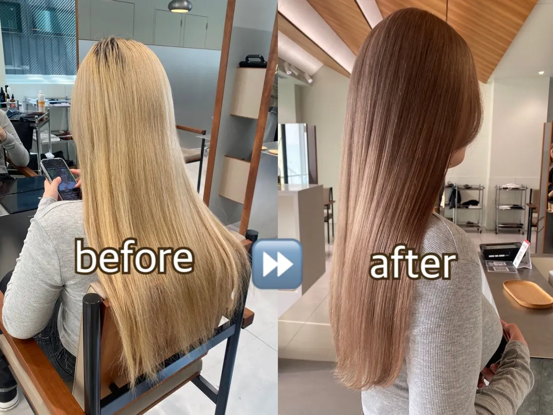ロング カラー ベージュカラー ブリーチ ラベンダーカラー 高発色ブリーチ/ ハイレイヤー🪽aiのヘアスタイル