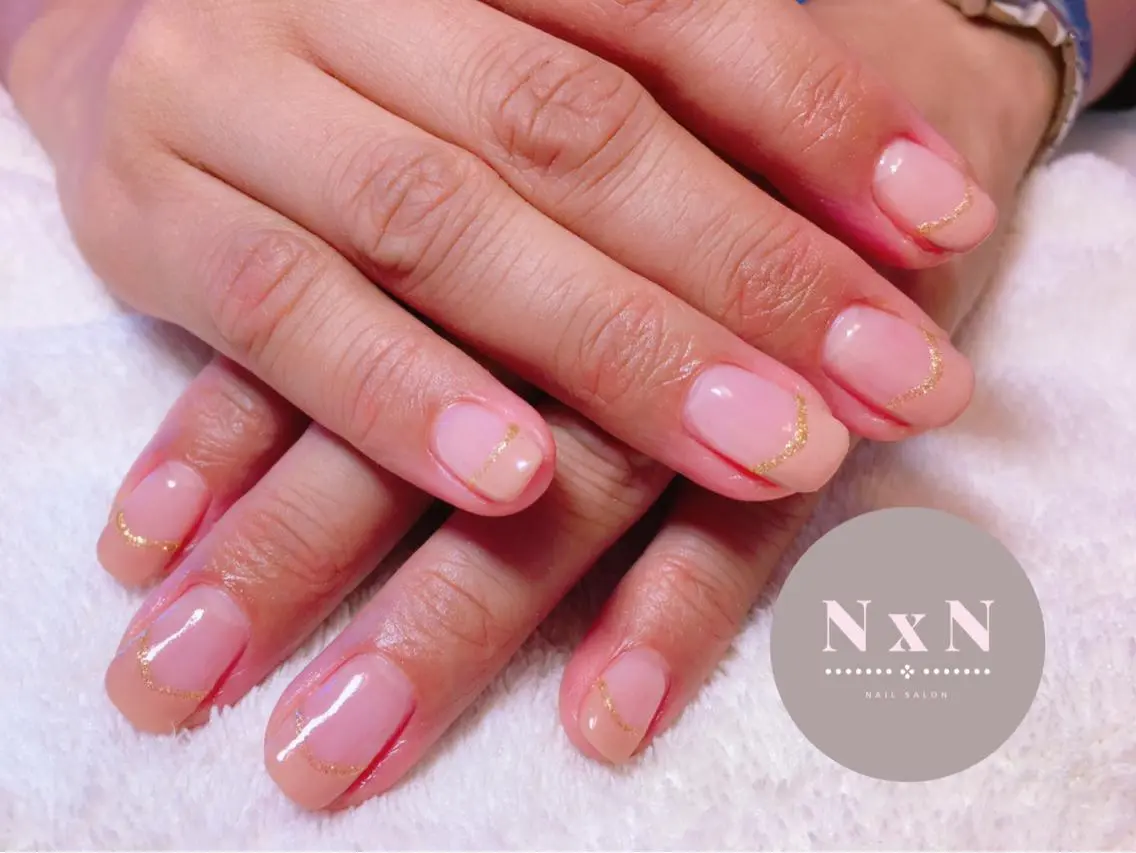 ネイル フレンチネイル オフィスネイル ハンドネイル nail salon N×Nのネイルデザイン