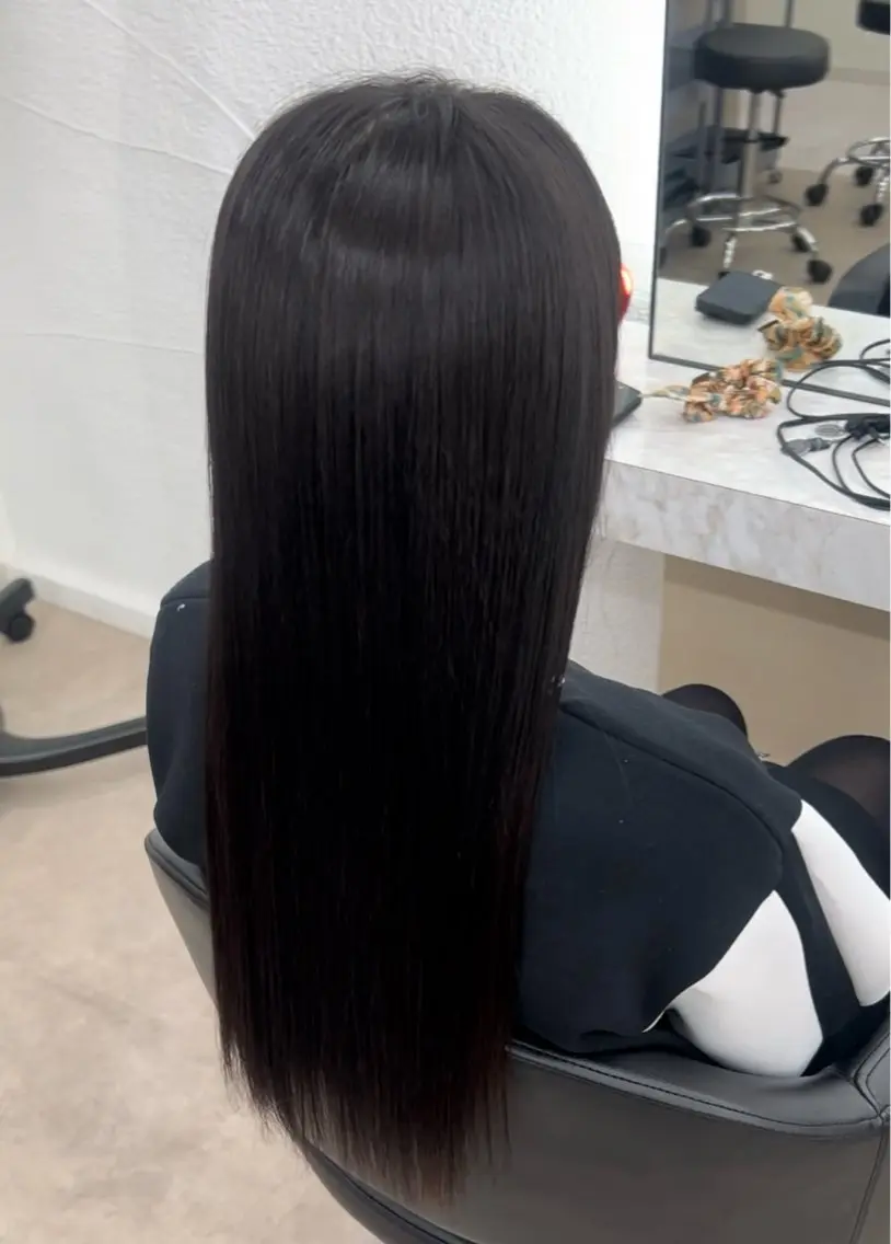 ロング 縮毛矯正 玉川 京のヘアスタイル