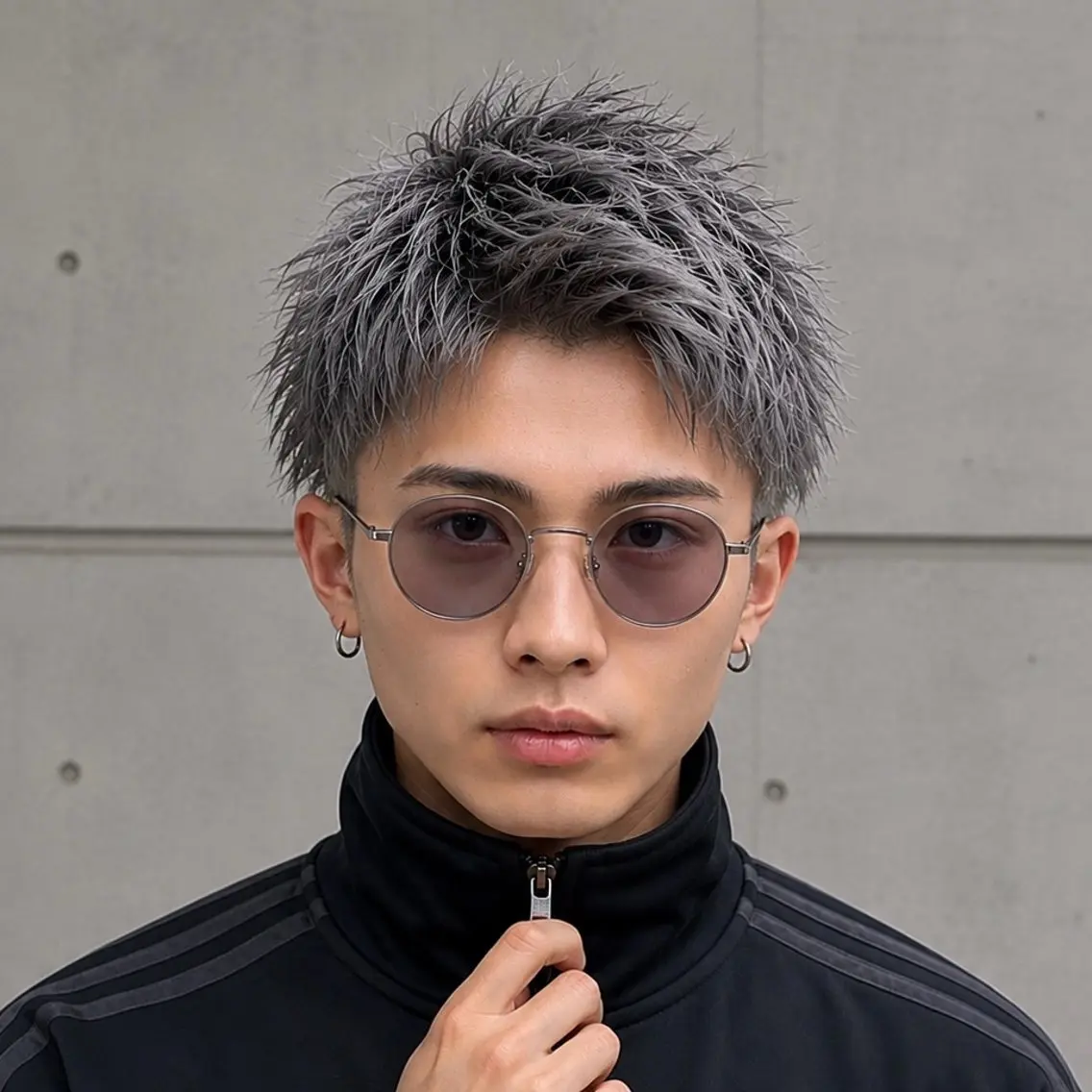 ショート メンズ アップバング 刈り上げ ショートヘア カット メンズ特化カットパー マカラー坂田柊のヘアスタイル