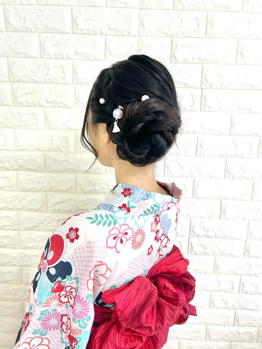 ヘアアレンジ 浴衣 AMATERAS鈴木 友美のヘアスタイル