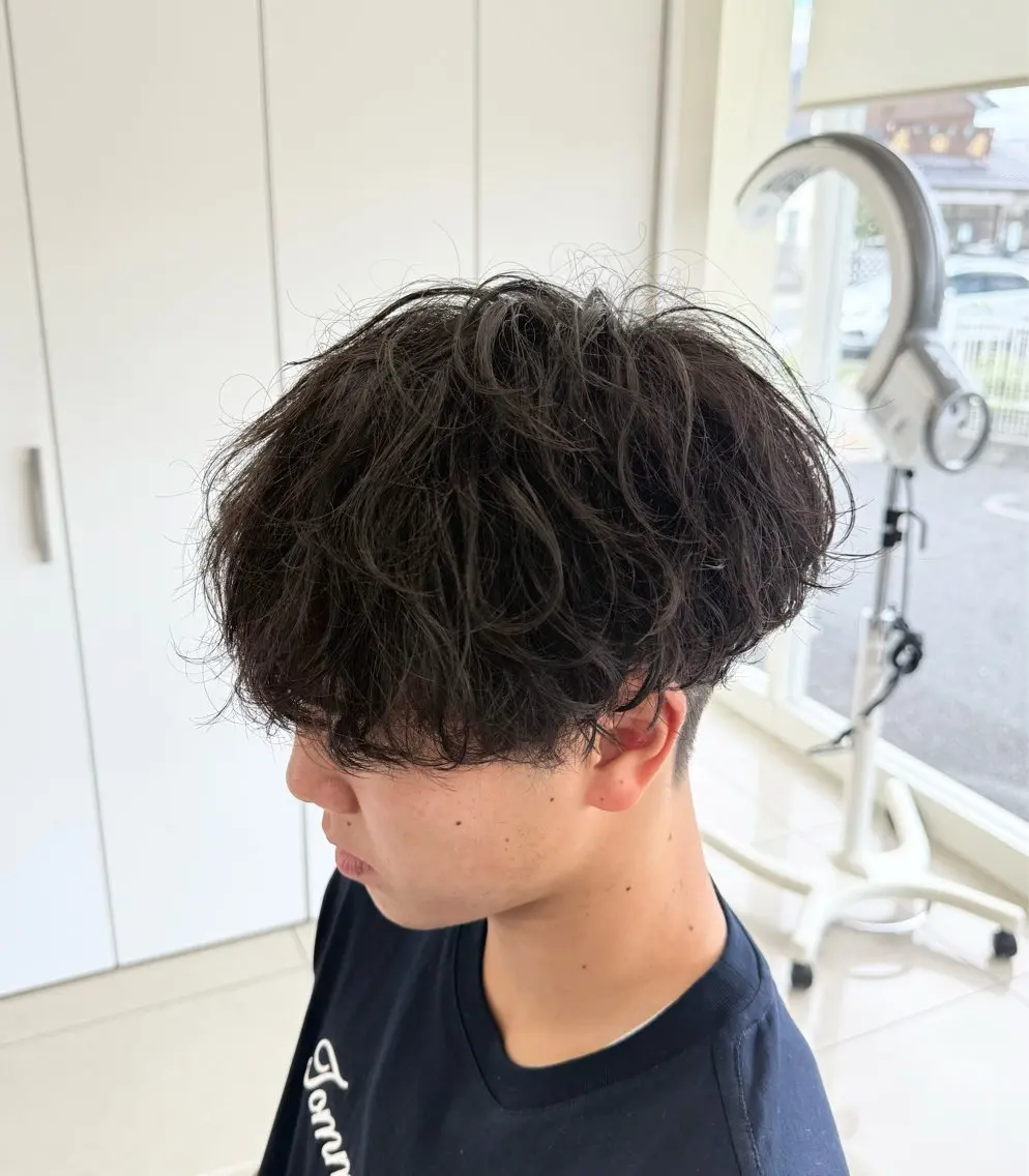 メンズ メンズパーマ カット パーマ メンズ特化美容師 /真家雅樹🔥のヘアスタイル