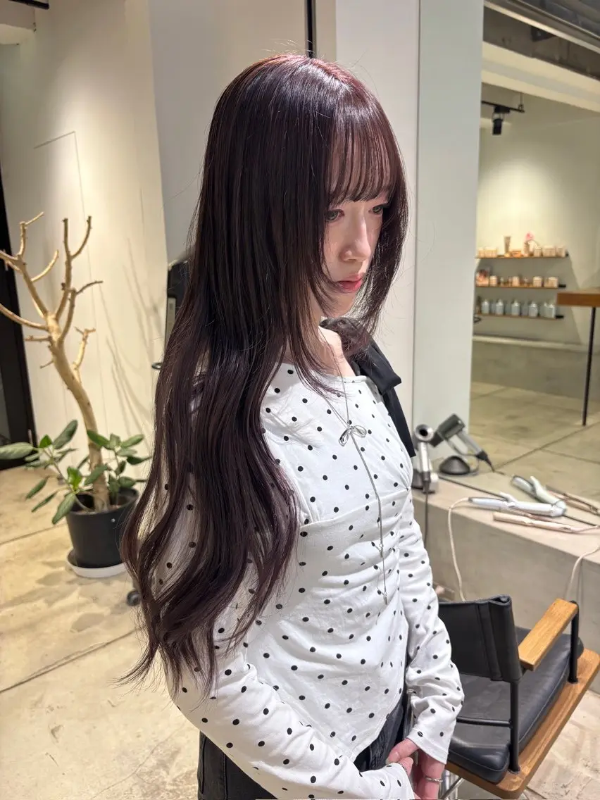 ロング カラー ヘアカラー トリートメント 透明感カラー/ヘア アレンジ/あみ🎶のヘアスタイル