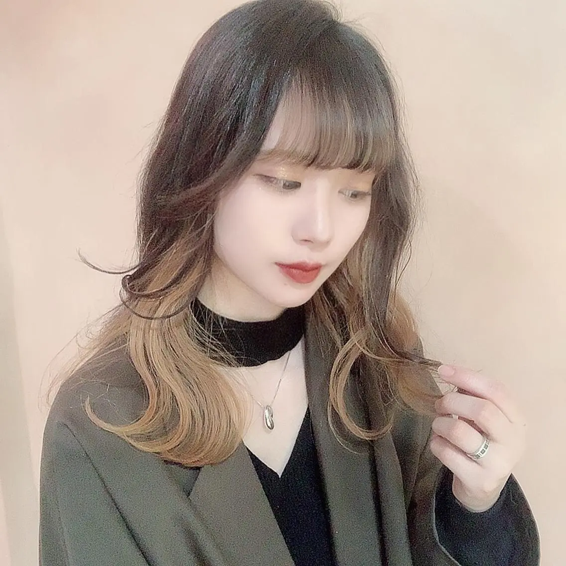 ミディアム カラー 韓国ヘア🇰🇷 RYOTAのヘアスタイル
