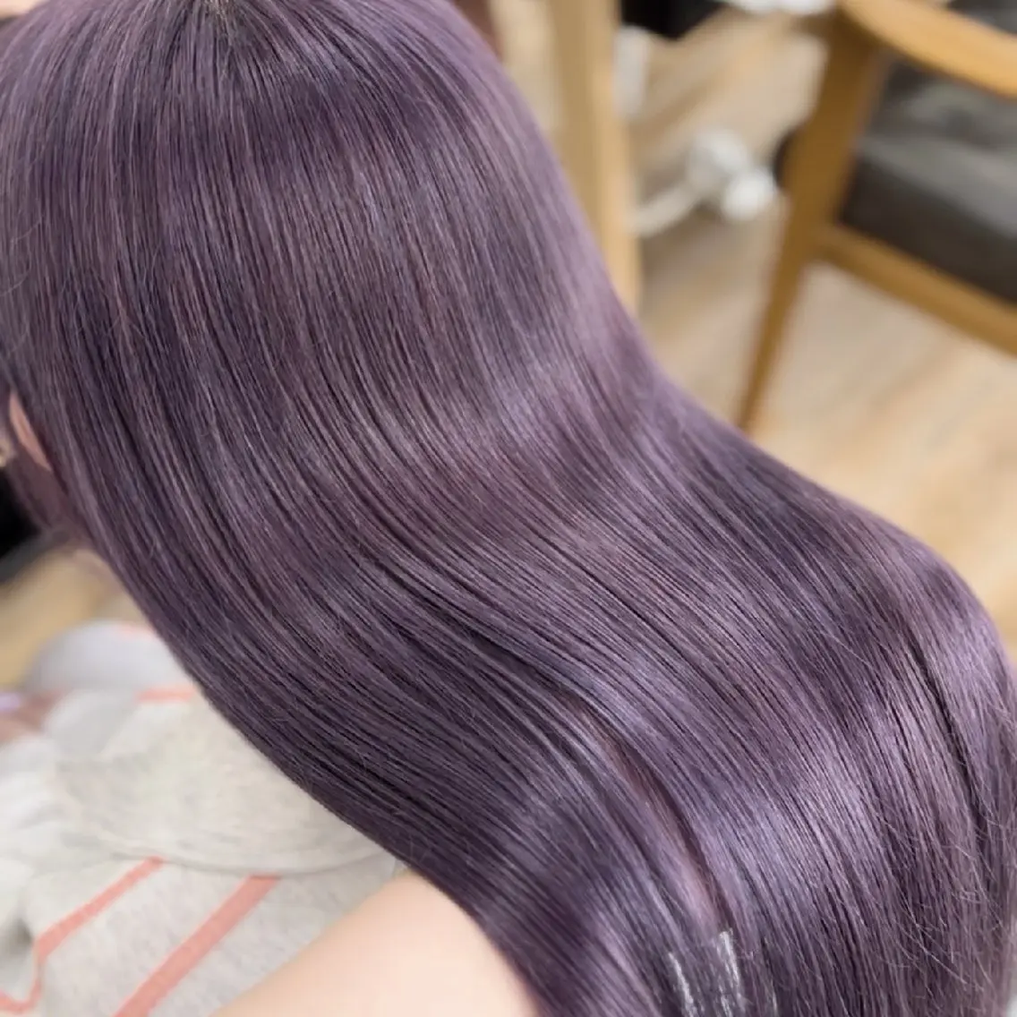 カラー 韓国風ヘアカラー🩵 Rimina💜🪽のヘアスタイル