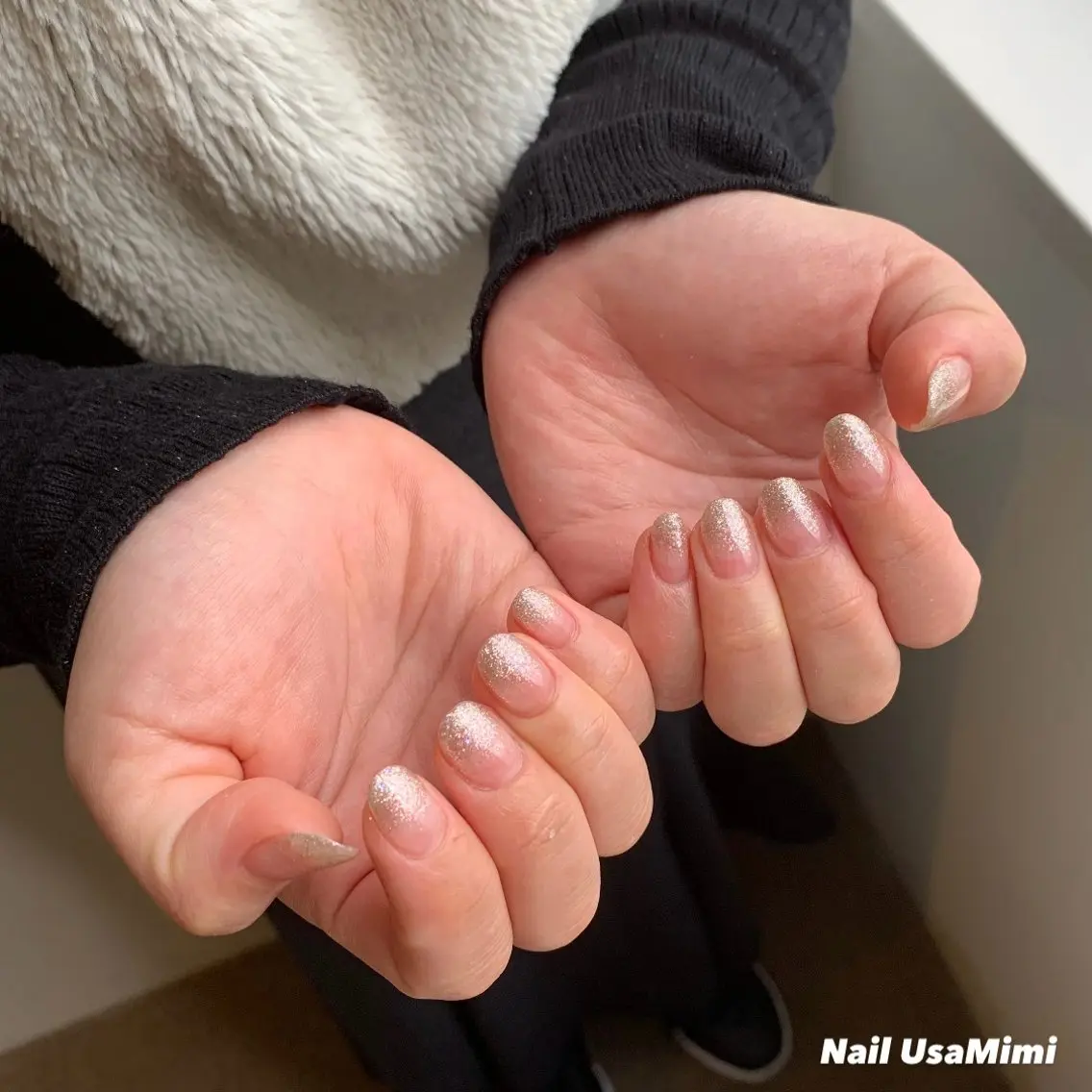 ネイル ジェルネイル キラキラネイル ラメ(グリッター) ラメグラデーション ワンカラーネイル NAIL DOT STUDIO堺筋本町のネイルデザイン