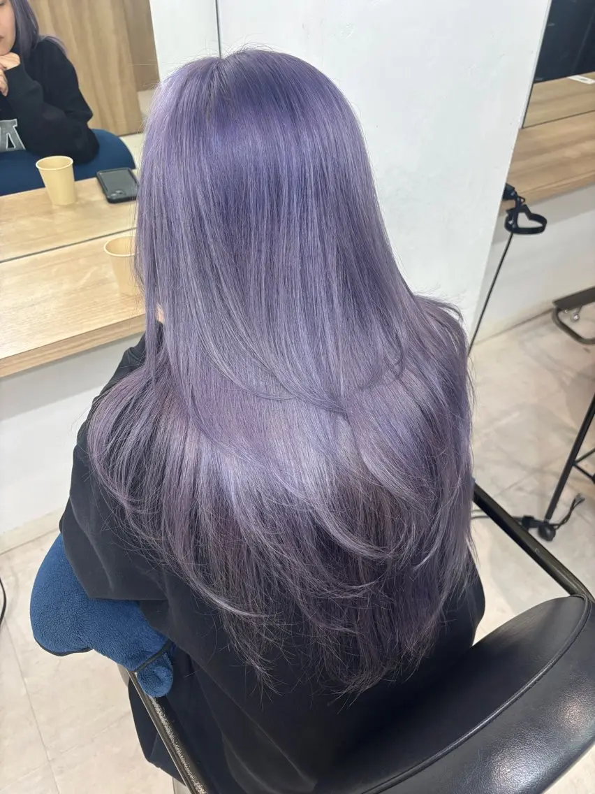 ロング カラー ヘアカラー ️🩵RINKA/ 艶color🩵のヘアスタイル