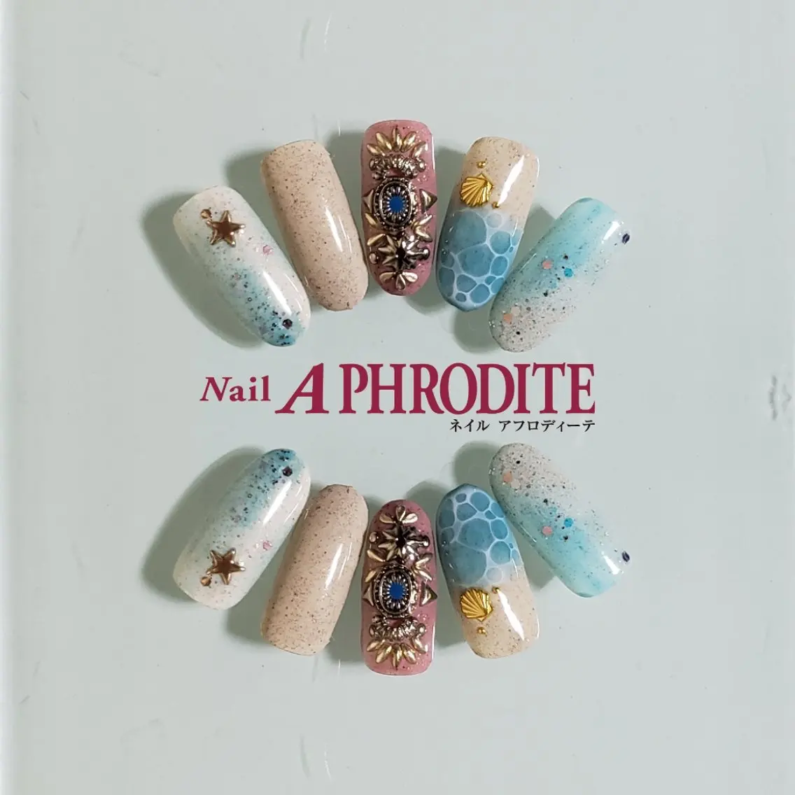 ネイル ジェルネイル ニュアンスネイル スカルプネイル ソフトジェル ネイルチップ ハンドネイル Nail Aphroditeのネイルデザイン