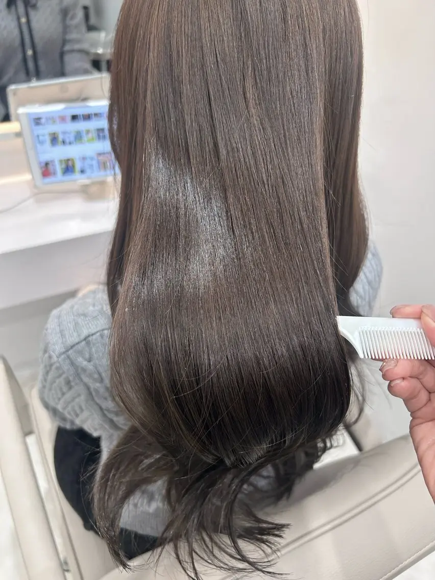 ロング カラー カット ヘアカラー トリートメント ダブルカラー髪質改善 /Annaのヘアスタイル