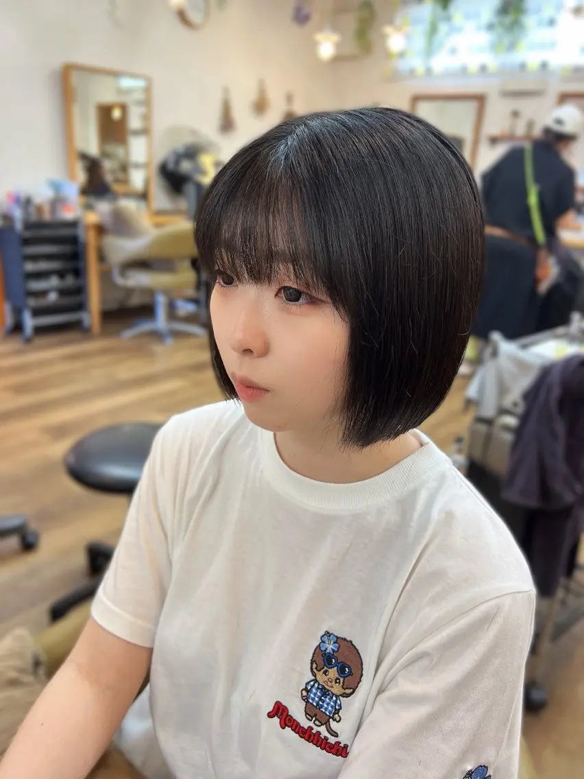 ショート ボブ カット 💎【艶カラー】 ほのか💎のヘアスタイル