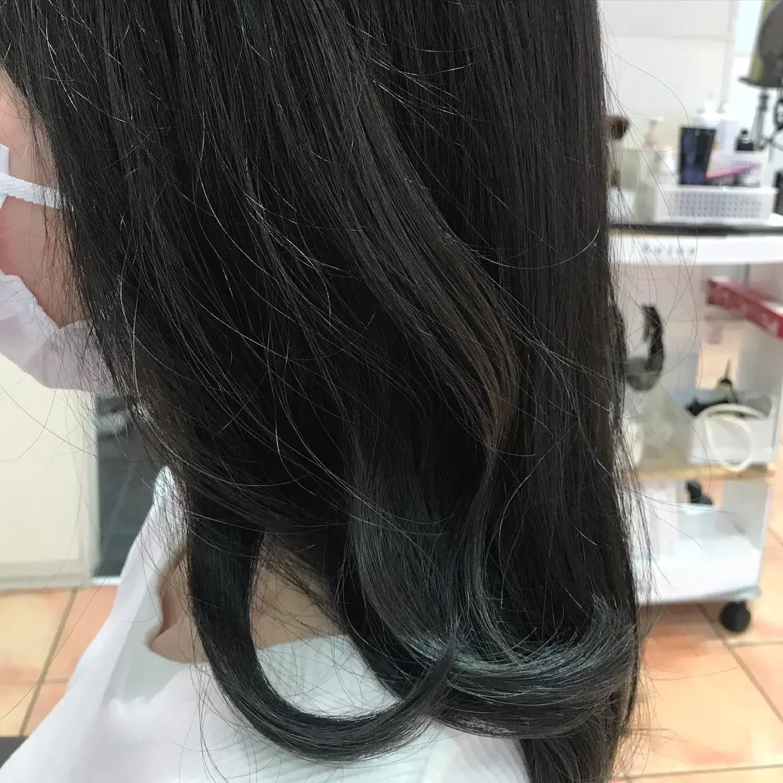 セミロング カラー ブリーチ ブルーカラー ブルージュ ブリーチなしカラー 🌼イメコン美容師 🌼水島麗子のその他イメージ