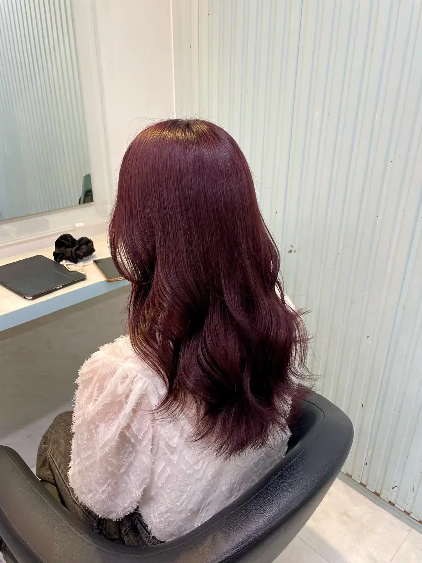 カラー 🇰🇷韓流暖色ヘア 🍒saaya🍒のヘアスタイル