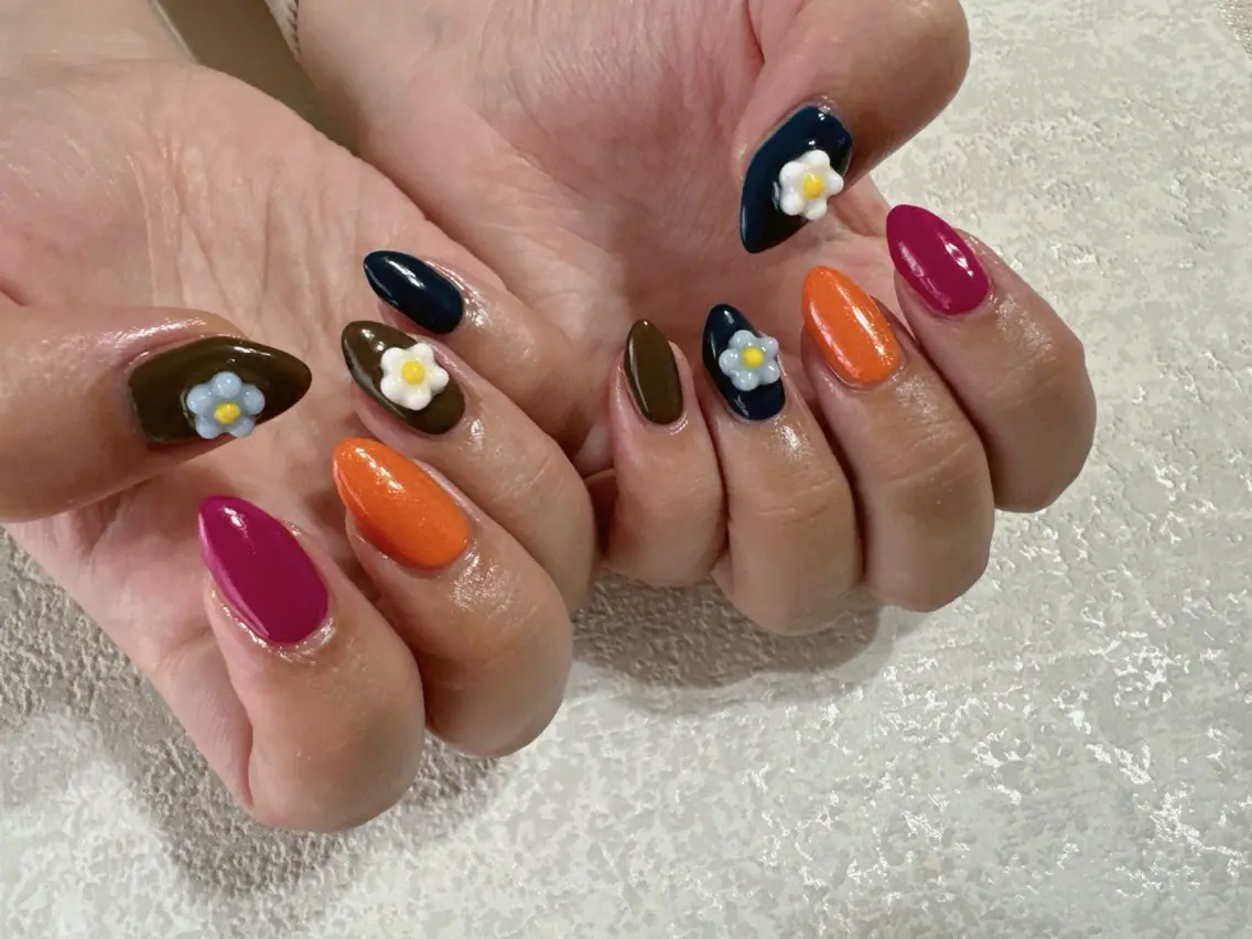 ネイル ジェルネイル メンズネイル 持ち込み パラジェル 夏ネイル kikinail 溝の口のネイルデザイン