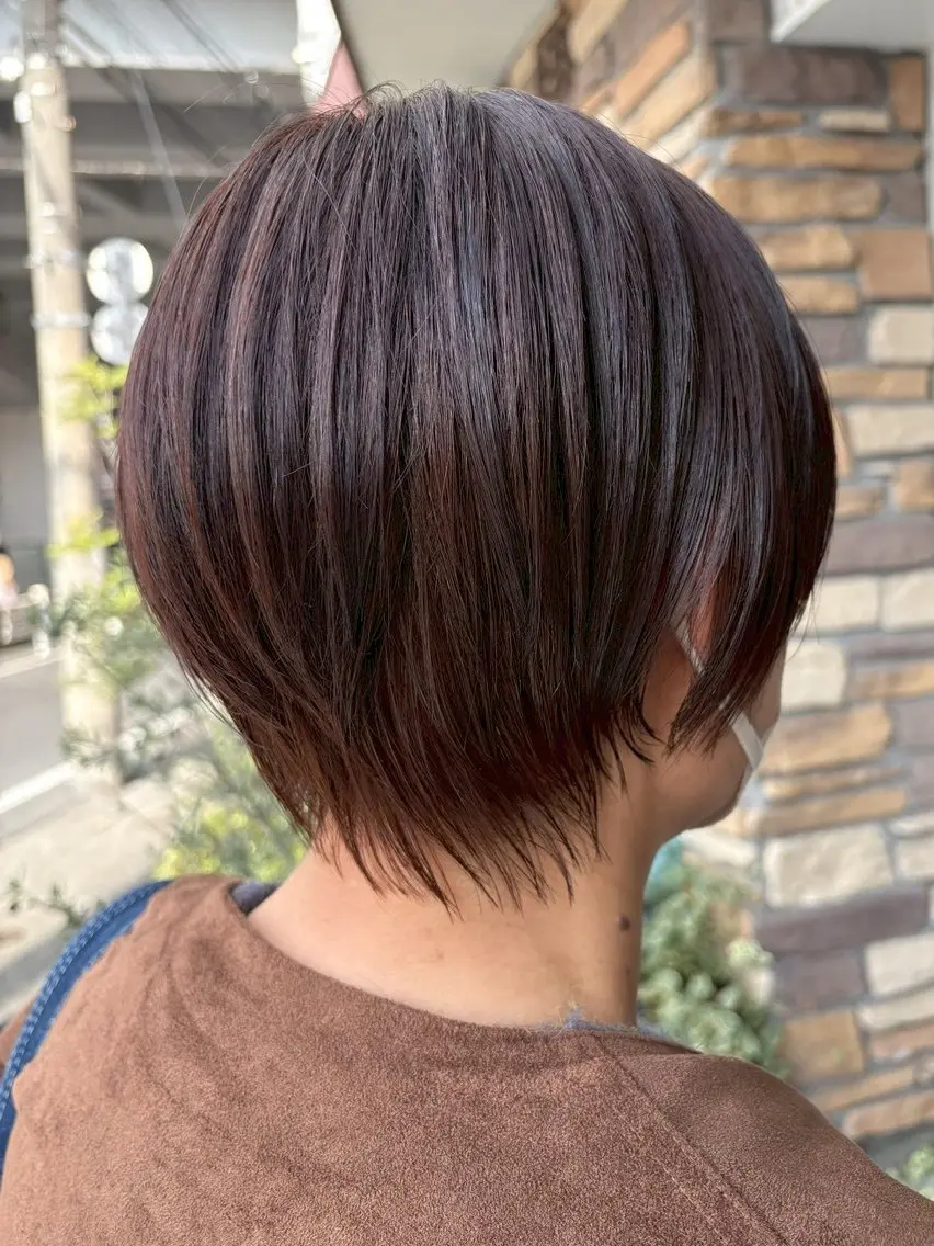 ショート カラー カット ヘアカラー トリートメント ハイトーン/韓国風/ 艶髪/吉祥寺のヘアスタイル