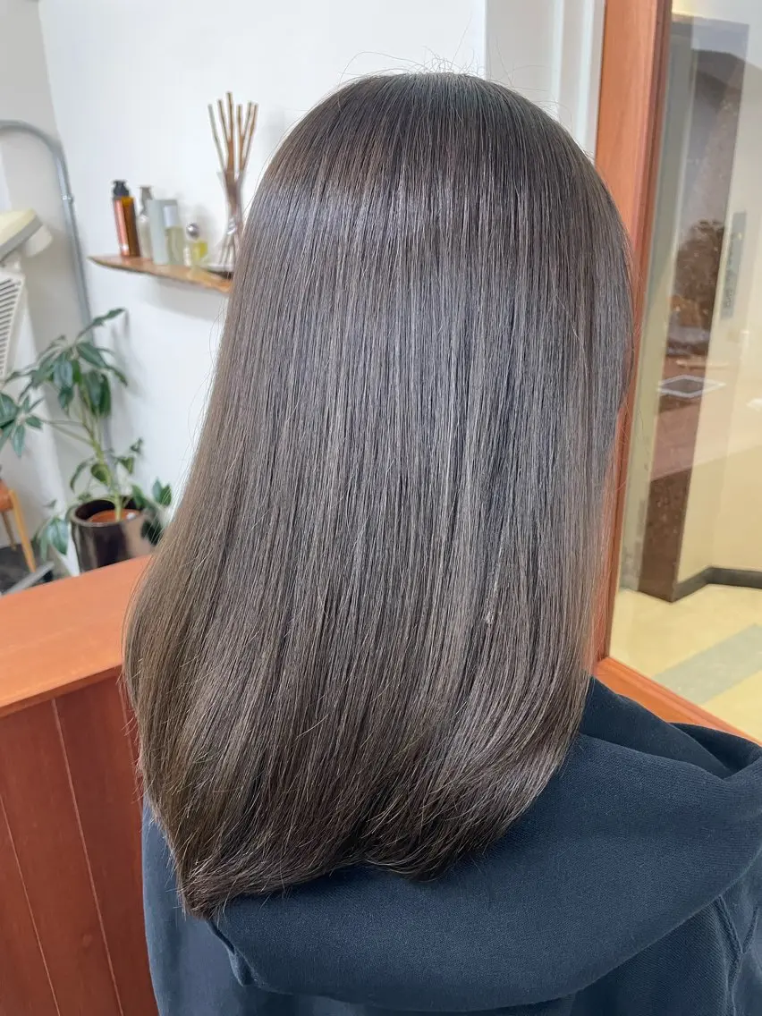 セミロング カラー ヘアカラー ✨️パーマ✨ たなかひろとのヘアスタイル