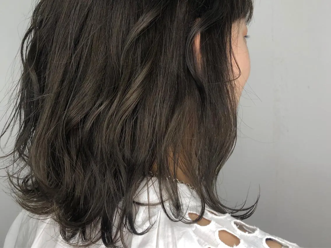 セミロング カラー グレージュ 🤎ベージュカラー/ 髪質改善/山岸🤎のヘアスタイル
