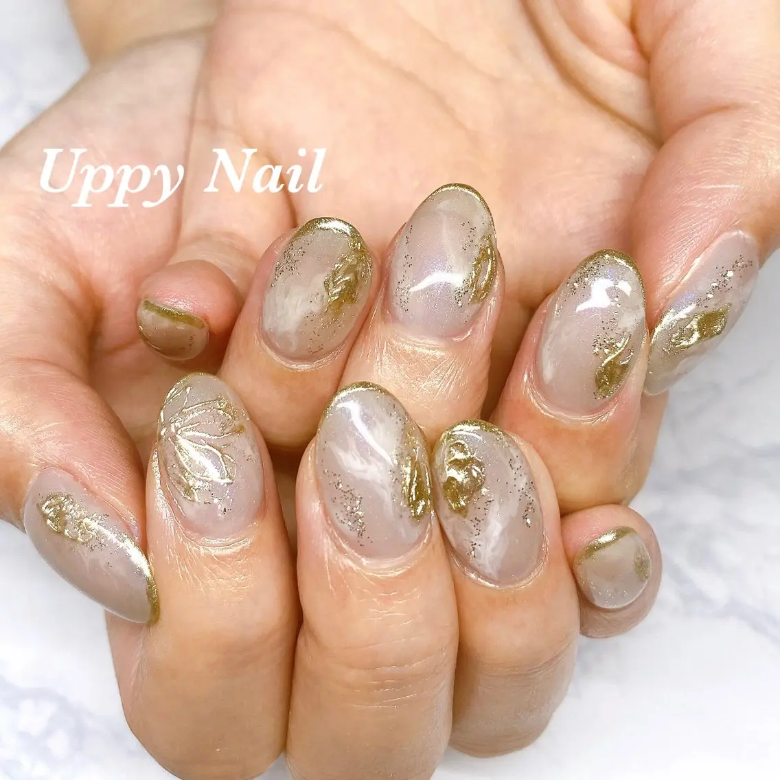 ネイル ニュアンスネイル ハンドネイル Uppy Nail ukyoのネイルデザイン