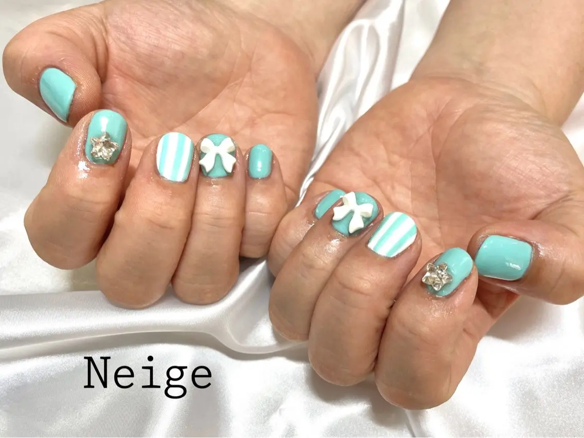 ネイル ハンドネイル Neige‪𓂃ai ＊梅津 / 松尾のネイルデザイン