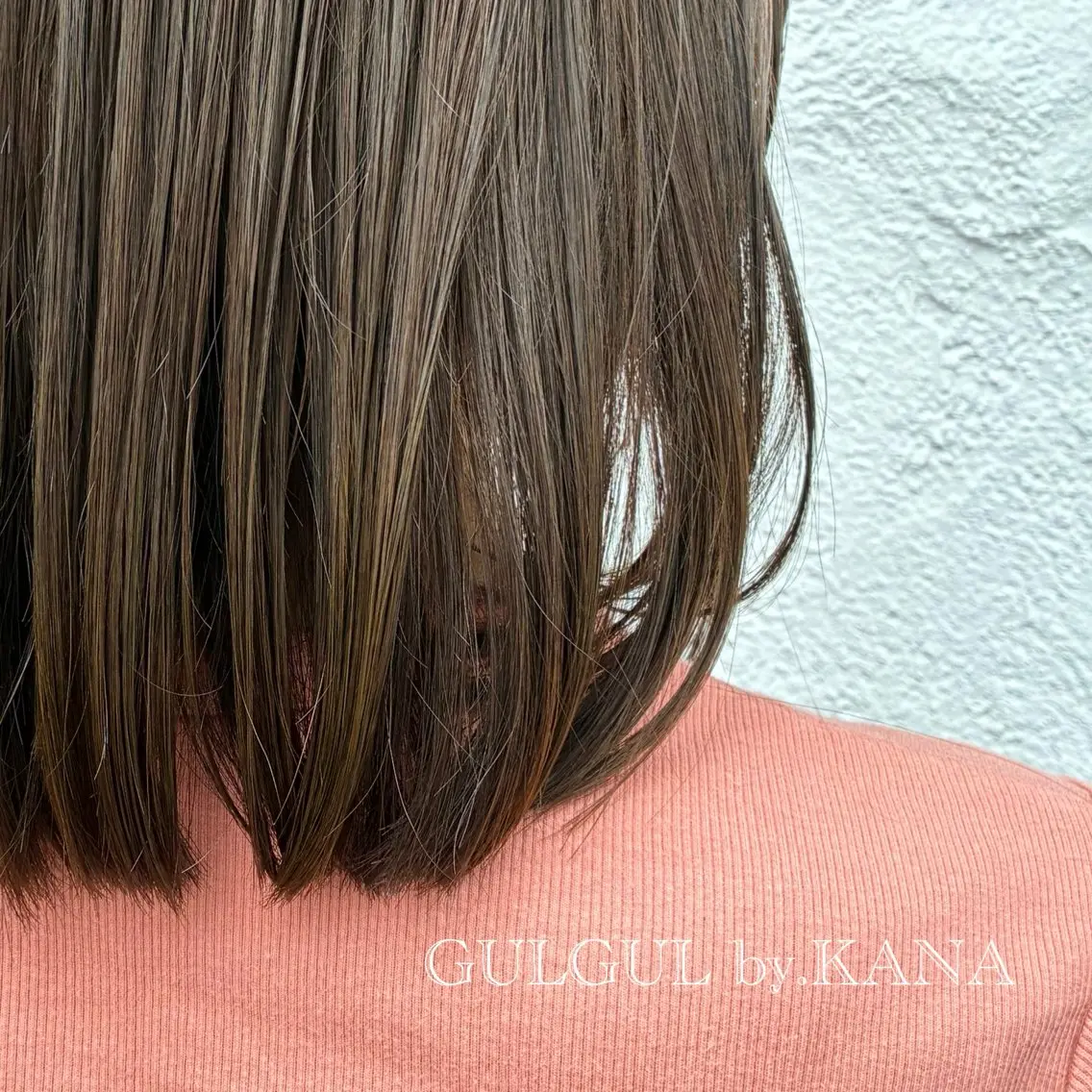 セミロング カラー 🪞Kana｜透明感 カラー × 髪質改善のヘアスタイル