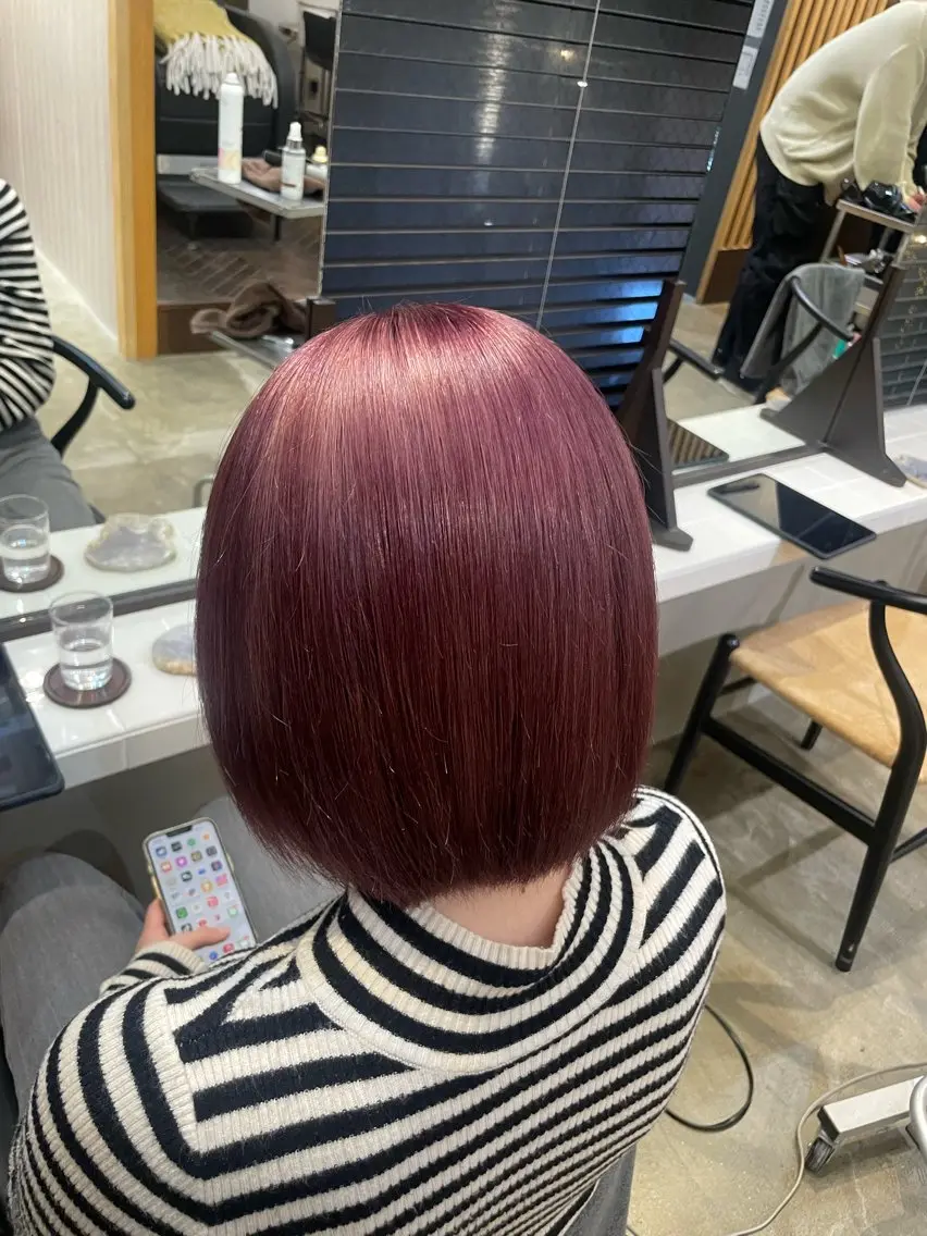 ミディアム 🍁ボブパーマ.レイ ヤーボブ🍁陸来のヘアスタイル