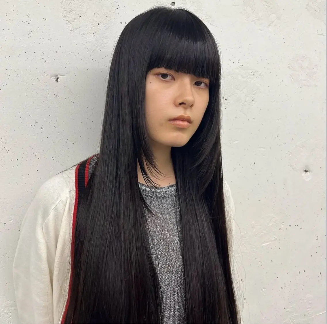 【お悩み解消🌟】前髪クロスパーマ(縮毛矯正)の写真