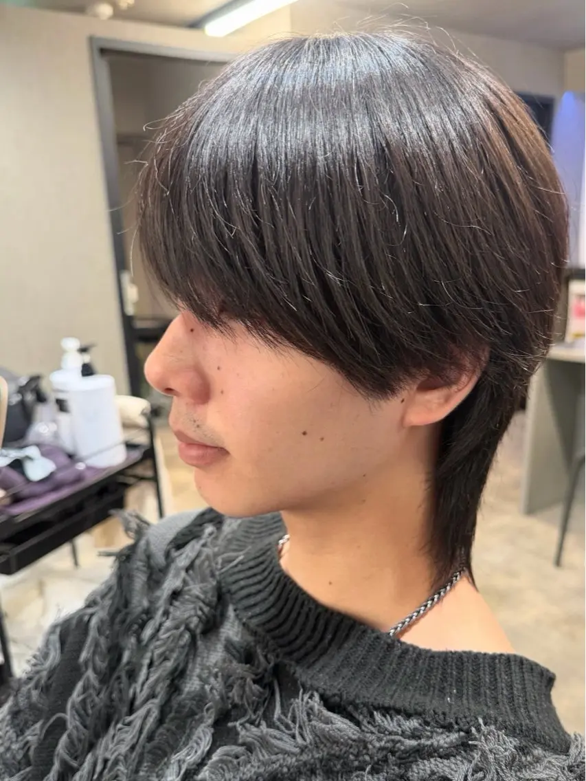 メンズ メンズ韓国風 韓国マッシュ マッシュウルフ マッシュ 刈り上げ Li'a【リア】 ANNAのヘアスタイル