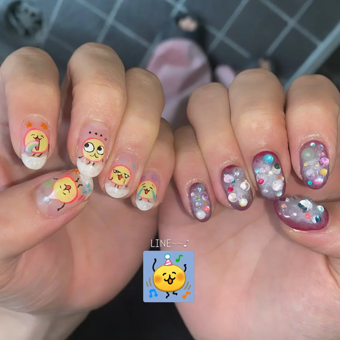 ネイル nano/きもかわ nail🐬🫧のネイルデザイン