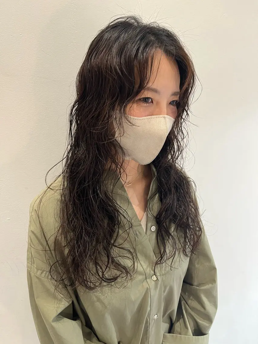ロング パーマ ニュアンスヘア☆樋口 希世☆のヘアスタイル