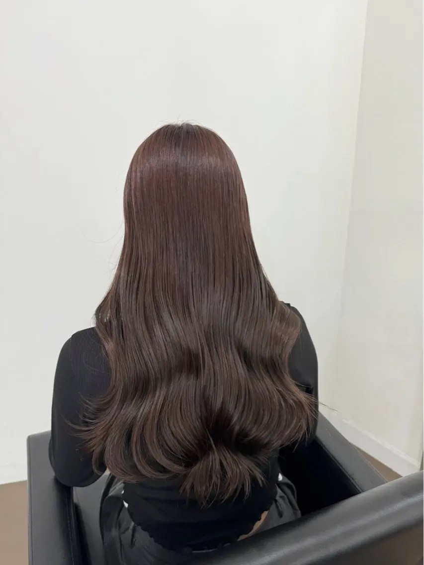 ロング ヘアカラー トリートメント しゅういち/赤み消し カラー特化のヘアスタイル