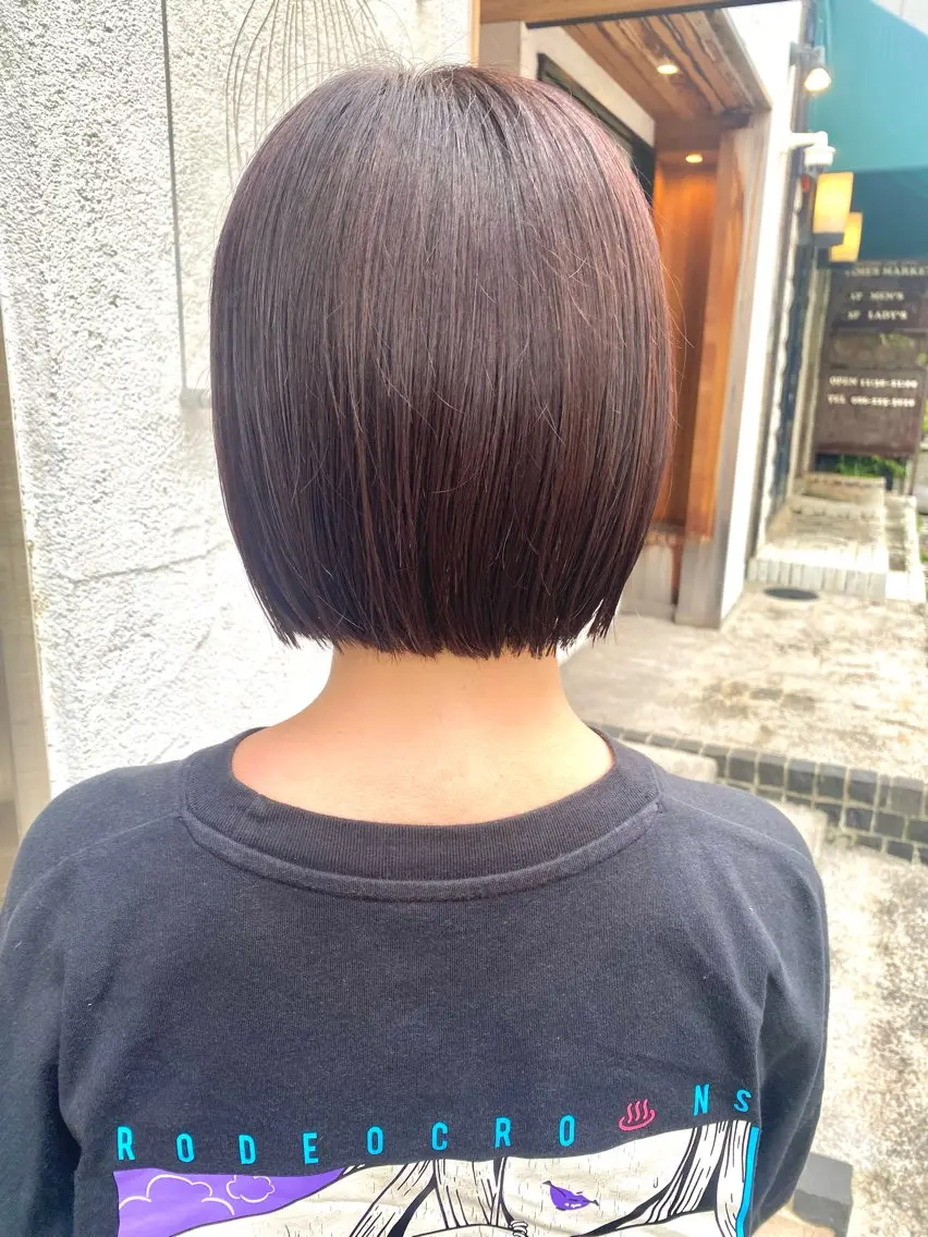 ミディアム ボブ ボブ指名多数◎ 田中夕子のヘアスタイル