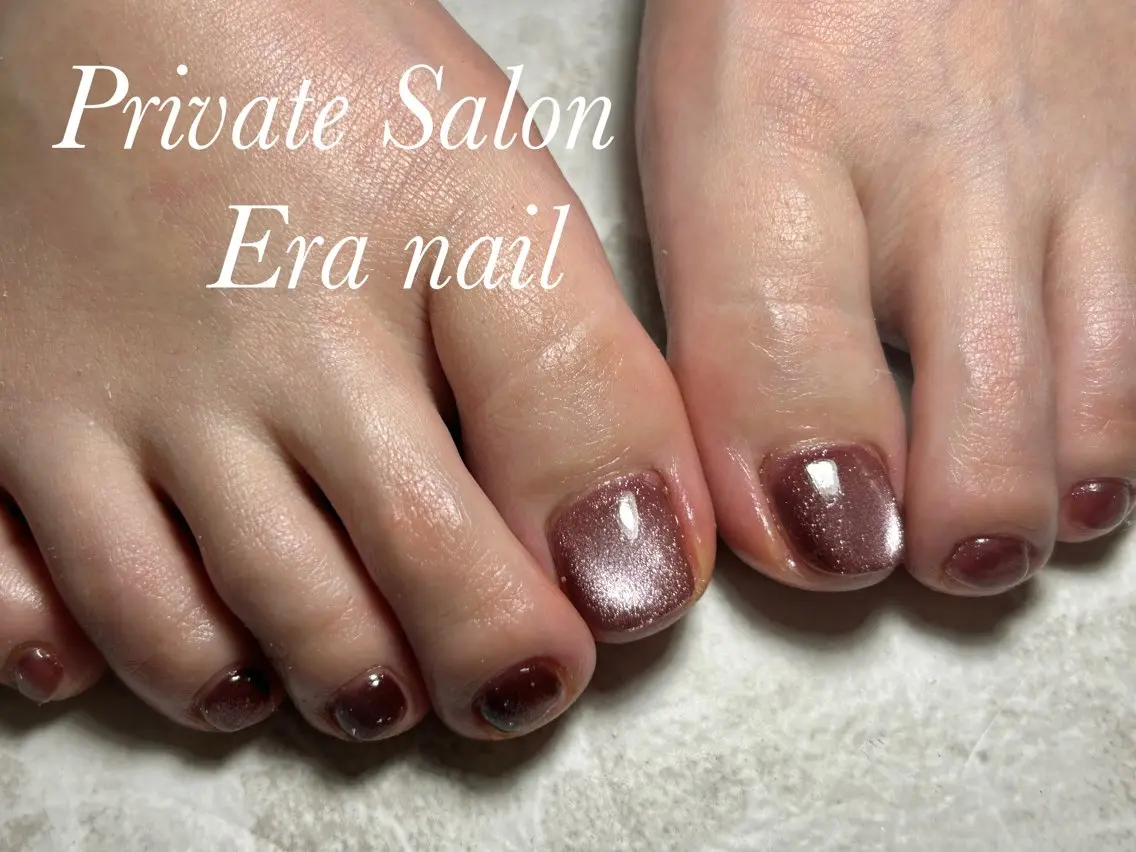 ネイル フットネイル マグネットネイル フットネイル Era nailのネイルデザイン