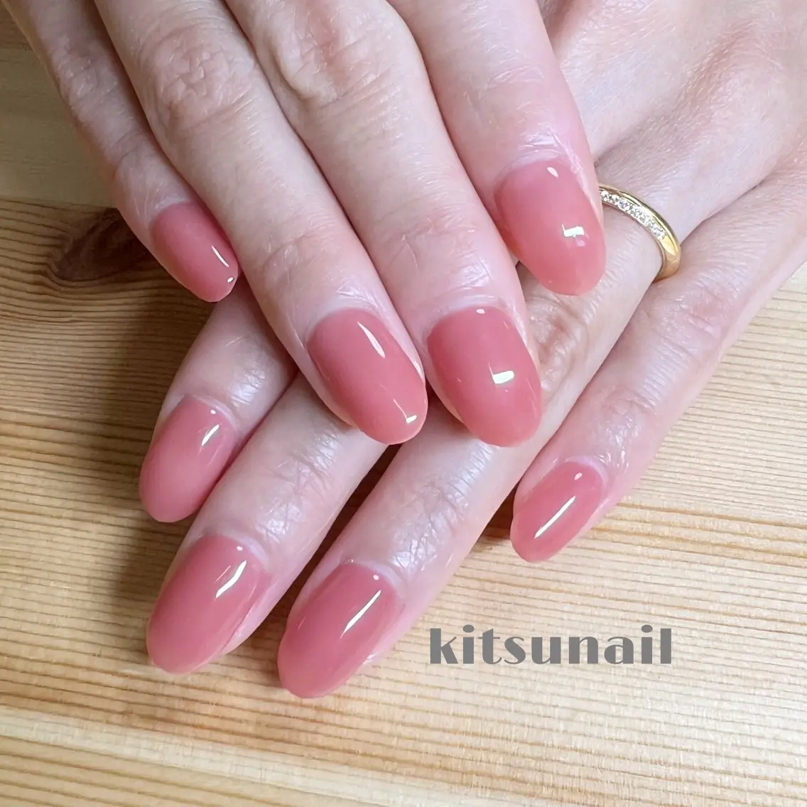 ネイル ワンカラーネイル ネイルサロン kitsunailのネイルデザイン