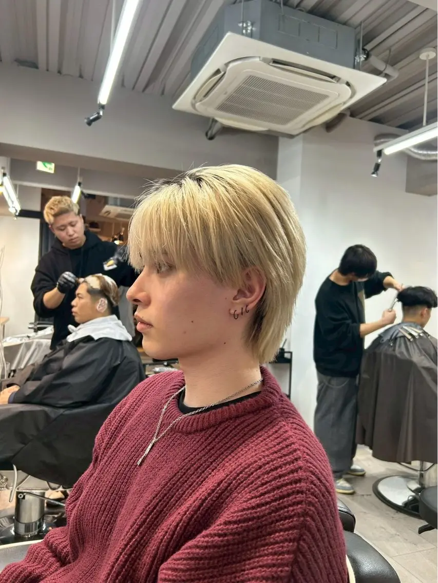 カラー メンズ メンズブリーチ ブリーチ ヘアカラー 🌺大宮/メンズ /カラー/タスク🌺のヘアスタイル