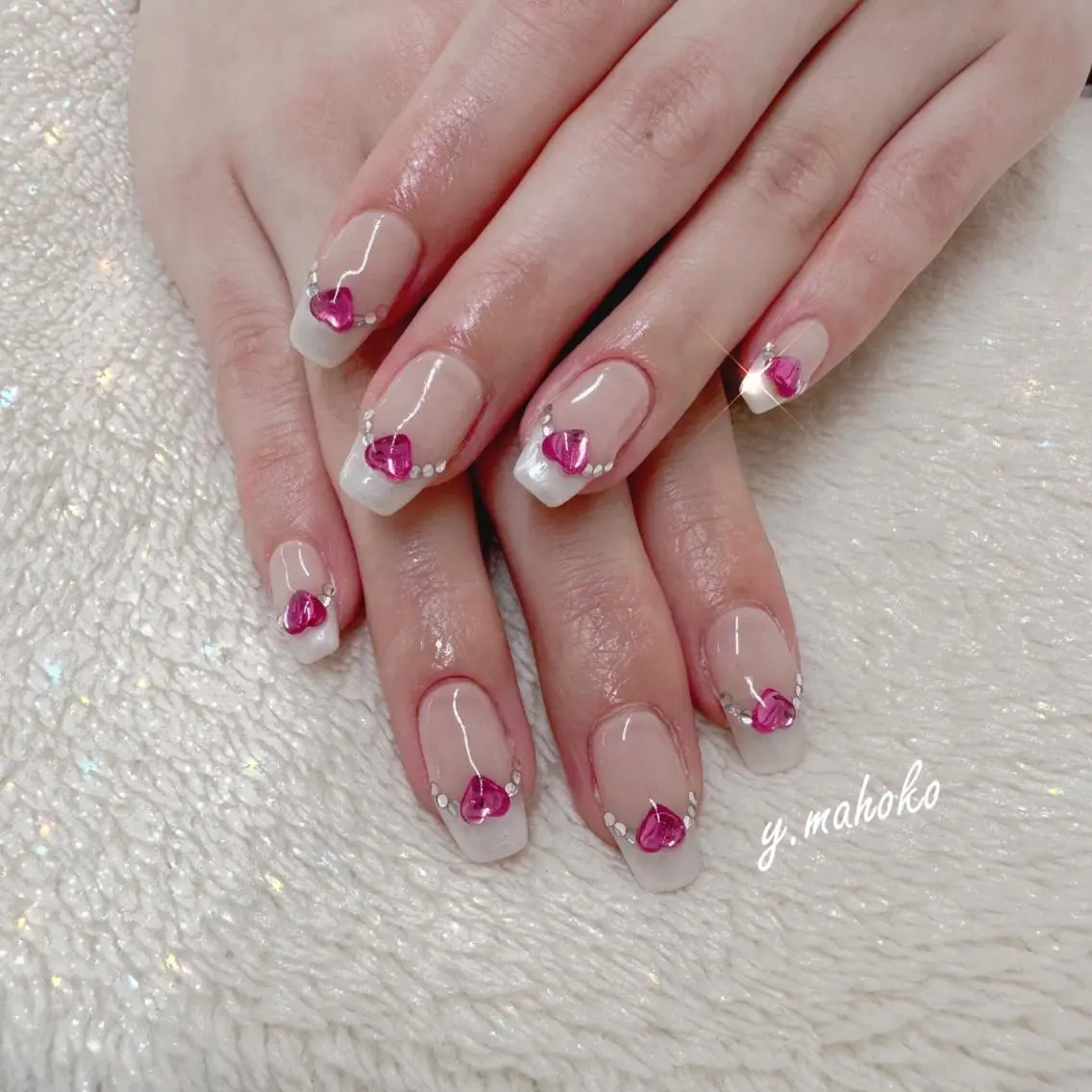 ネイル ハンドネイル パラジェル有/ 長さだし/mahoのネイルデザイン