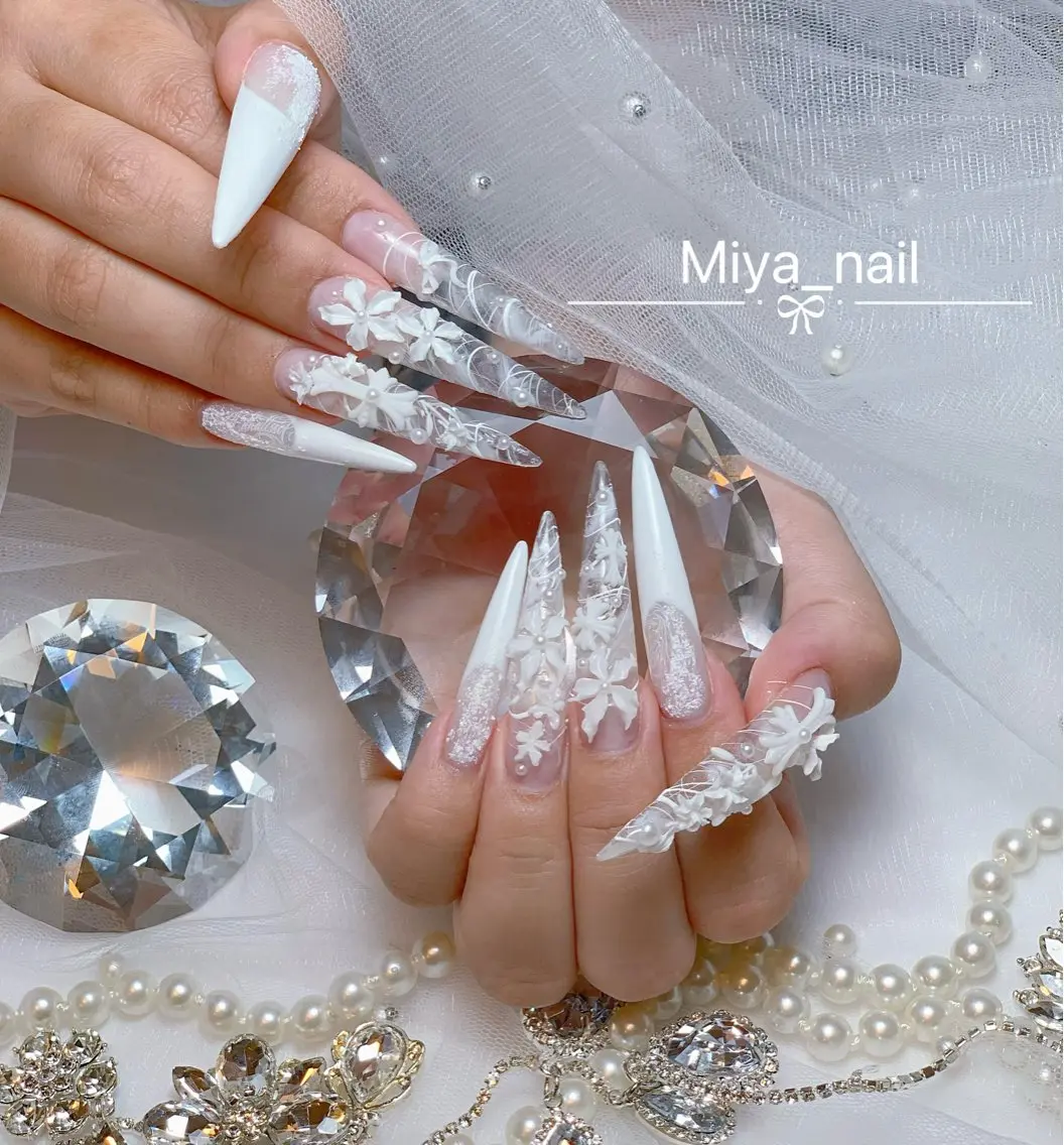 ネイル アートネイル オーロラネイル チークネイル 長さ出し フットネイル Miya _nailのネイルデザイン