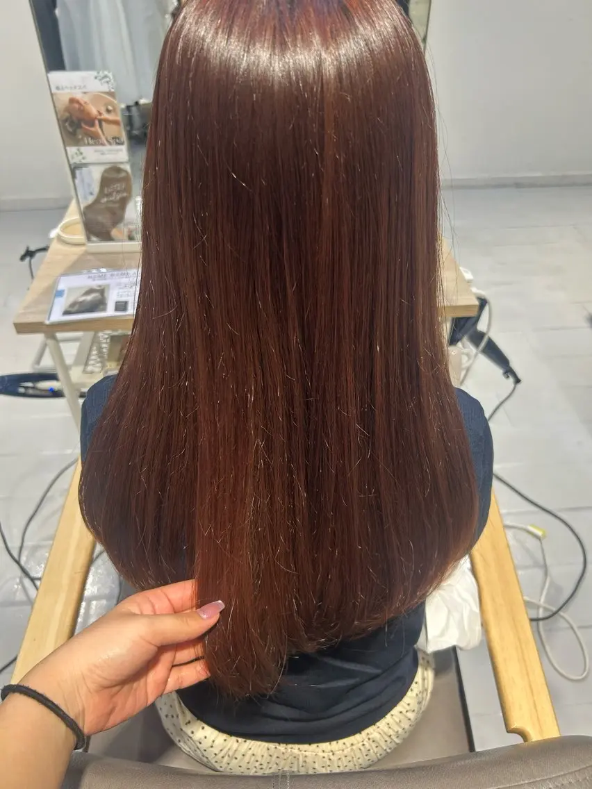 ロング 韓国ヘア ‎⟡.·KANA🐥のヘアスタイル