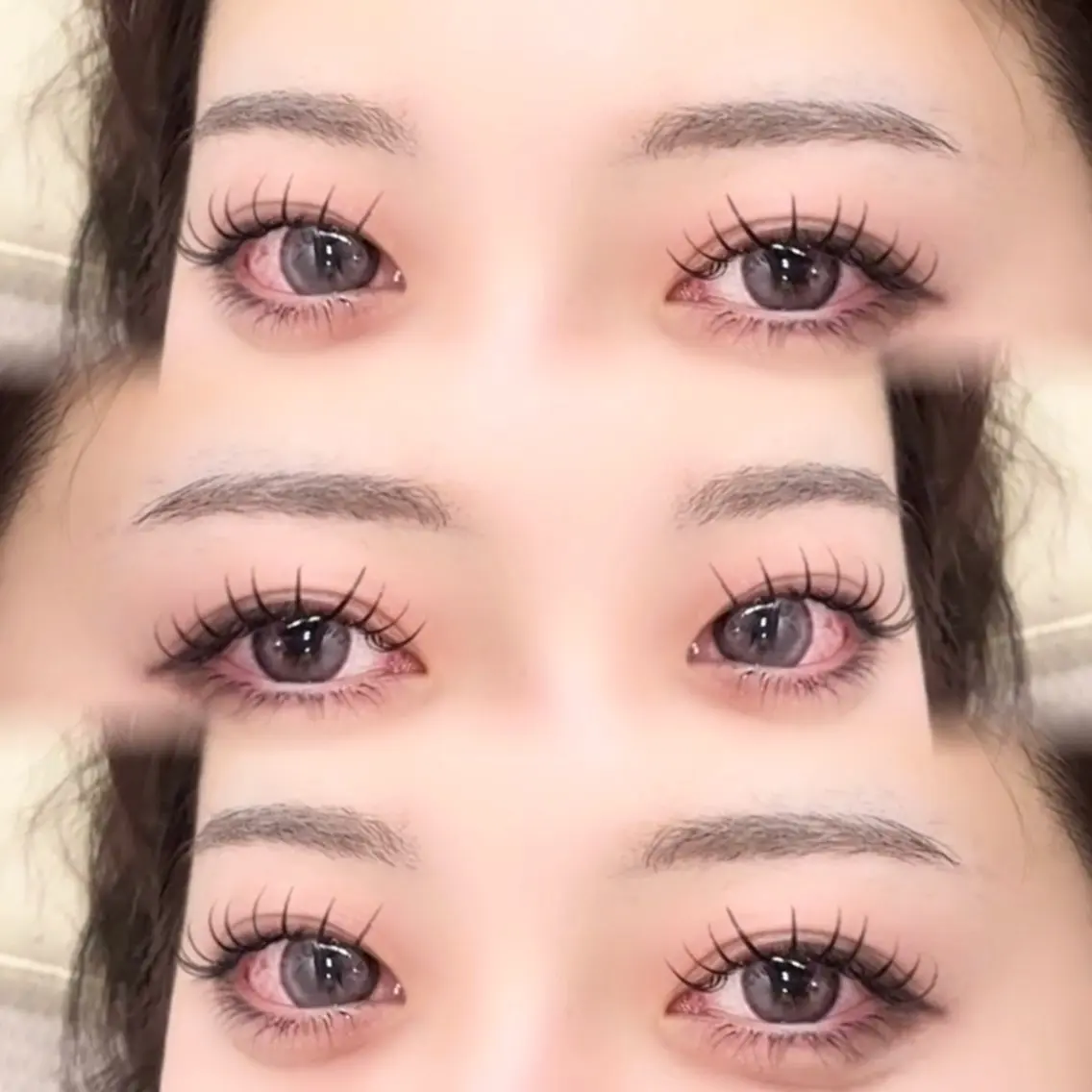 ⋱ LEDフラットラッシュ✨ ⋰ 100本 + 美容液コーティングの写真