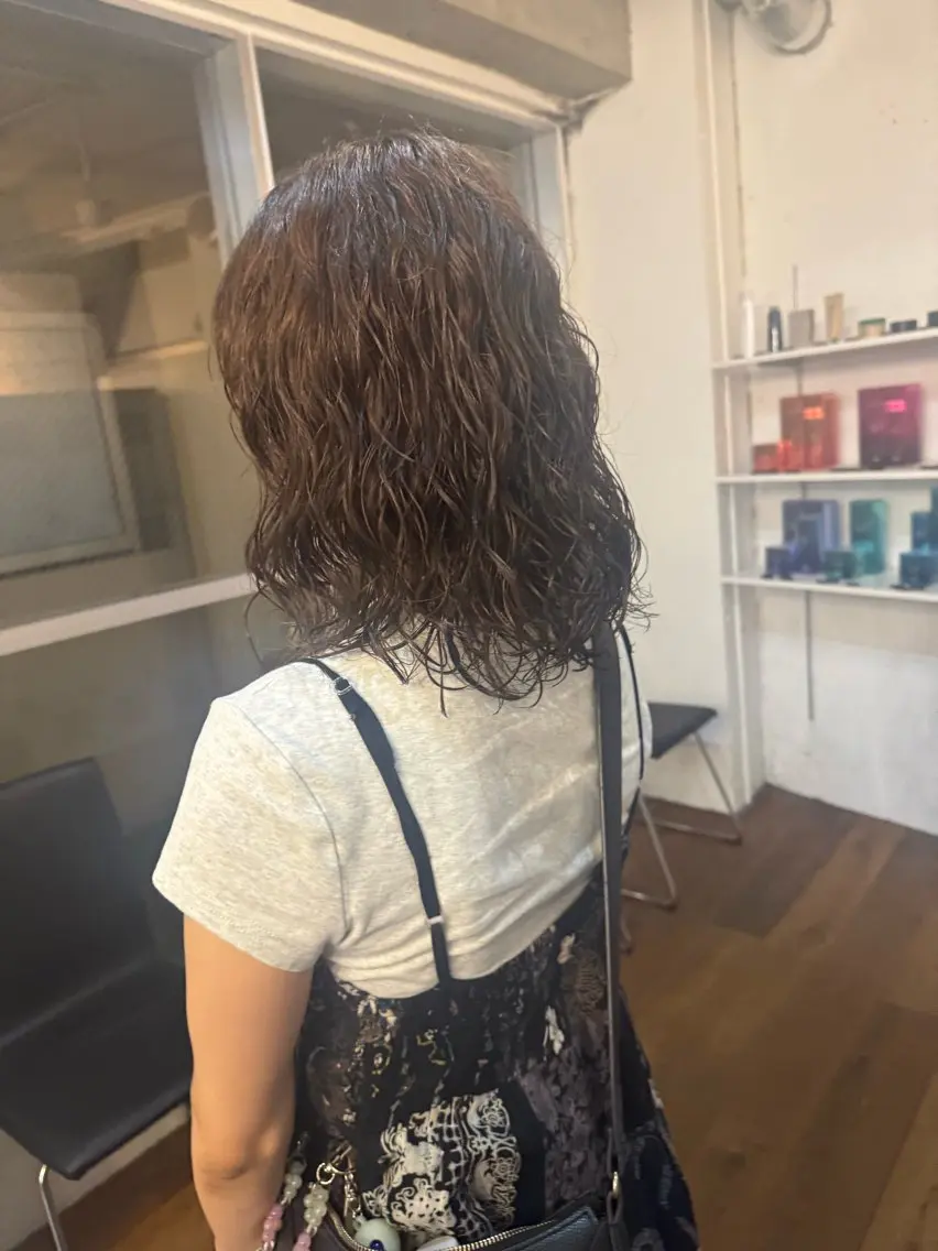 ロング パーマ テーパーフェード TE$⚡️HINのヘアスタイル