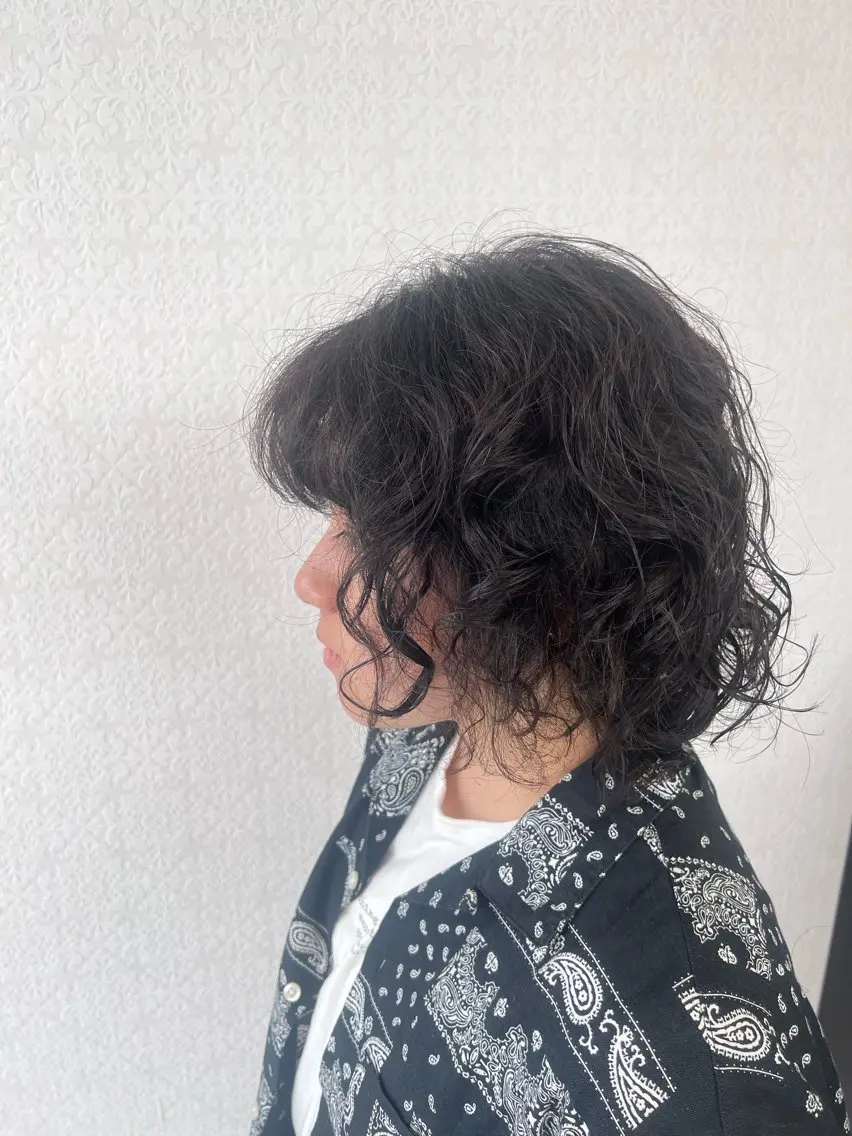 ショート パーマ カット パーマ トリートメント 豊田 恭平のヘアスタイル