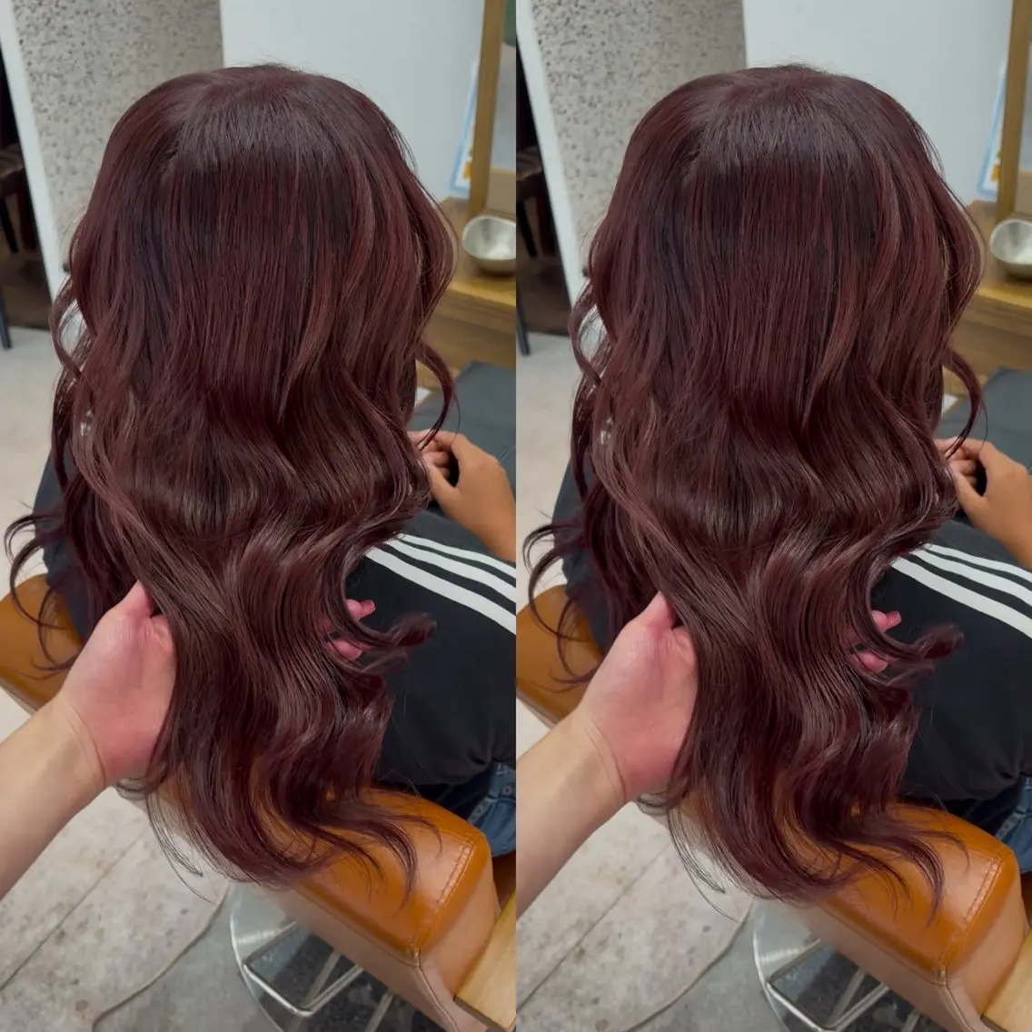 セミロング カラー ブリーチ ラベンダーカラー ブリーチなしカラー ピンクカラー ピンクラベンダー ヘアカラー トリートメント なんば、心斎橋🍓 ハイトーンnicoのヘアスタイル