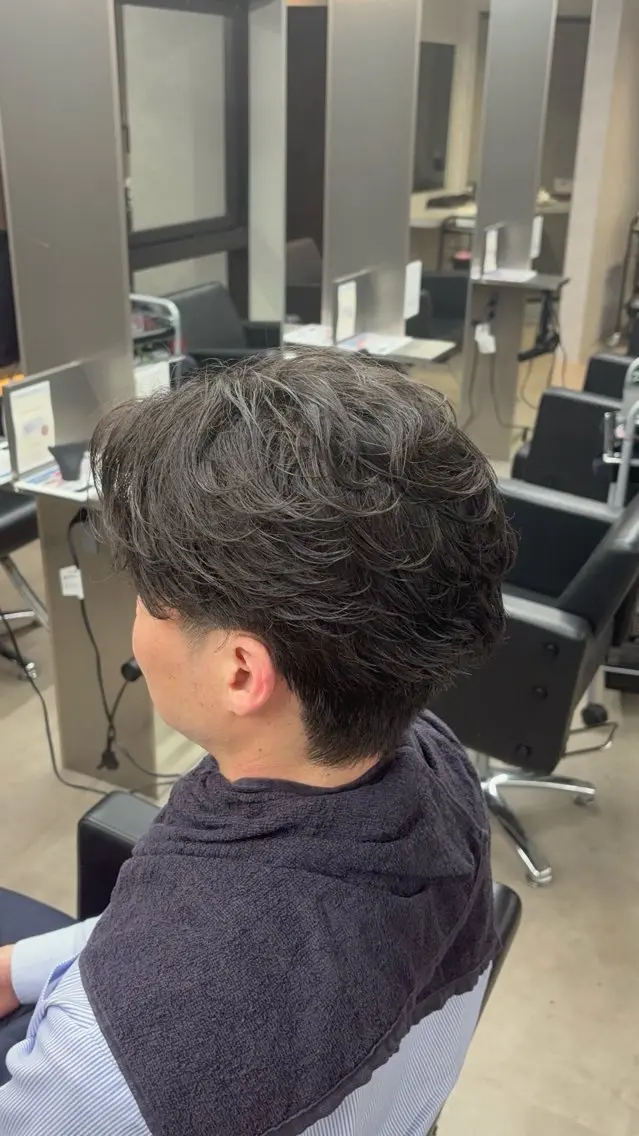 パーマ メンズ フェザーパーマ メンズパーマ パーマ メンズ限定✂️ パーマ特化/鳥居昂生のヘアスタイル