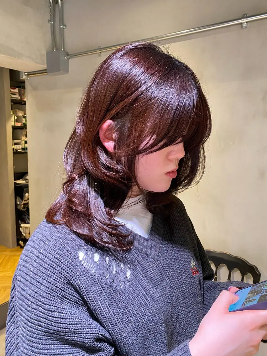 前髪・顔周りカット‪·͜· ♡の写真
