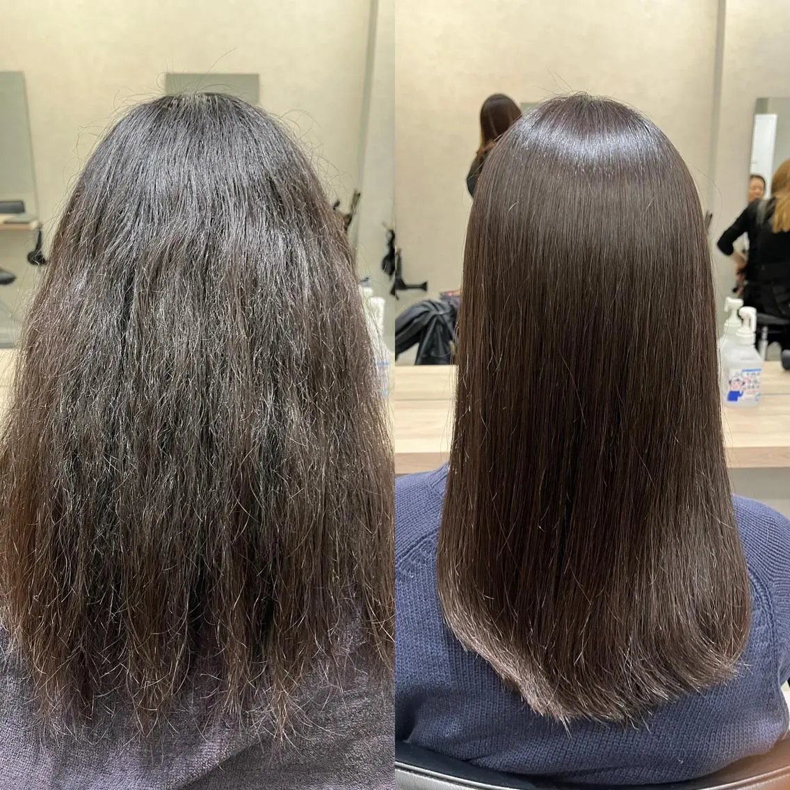 ロング パーマ カット 縮毛矯正 トリートメント 松田 類生のヘアスタイル