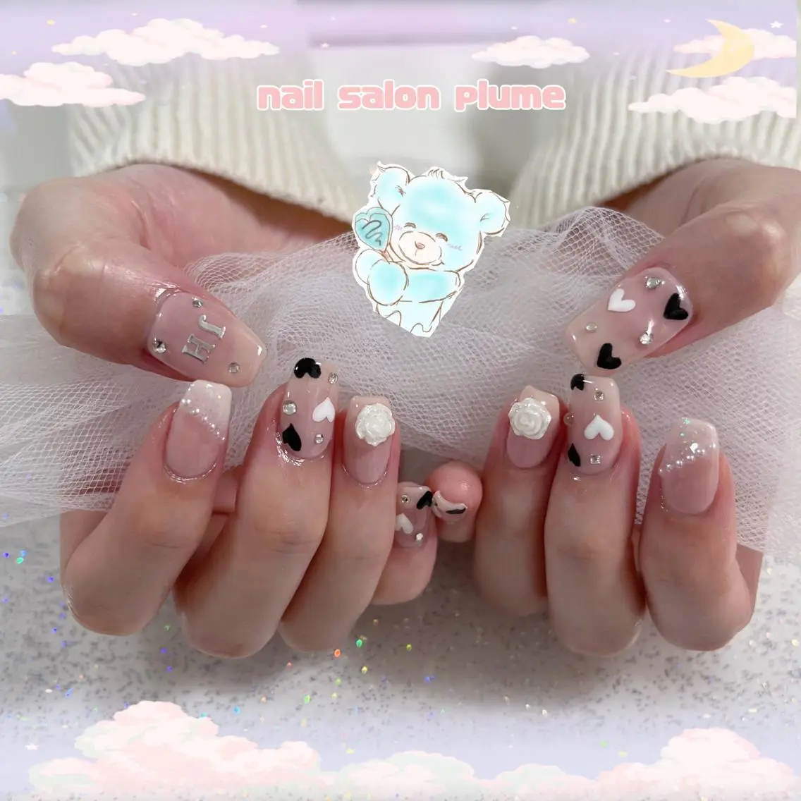 ネイル ハンドネイル plume nail ☆韓国ネイルのネイルデザイン