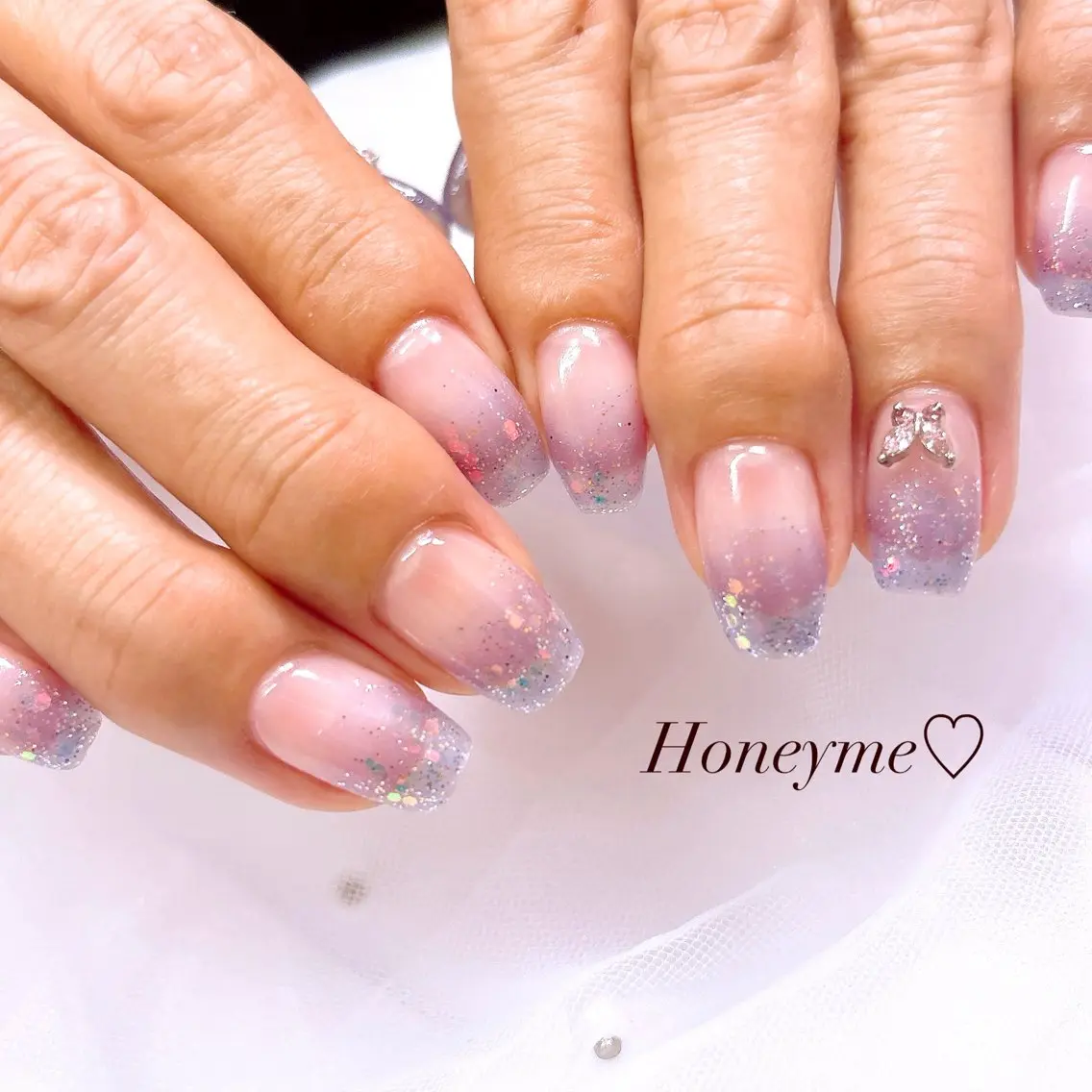 ネイル ハンドネイル Honey me ❁⃘*.ﾟのネイルデザイン